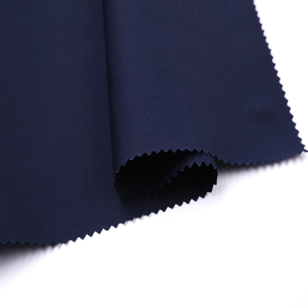 100% Cotton Imitation Tencel Poplin Fabric - Solid Navy, 115 GSM, Width 148 CM