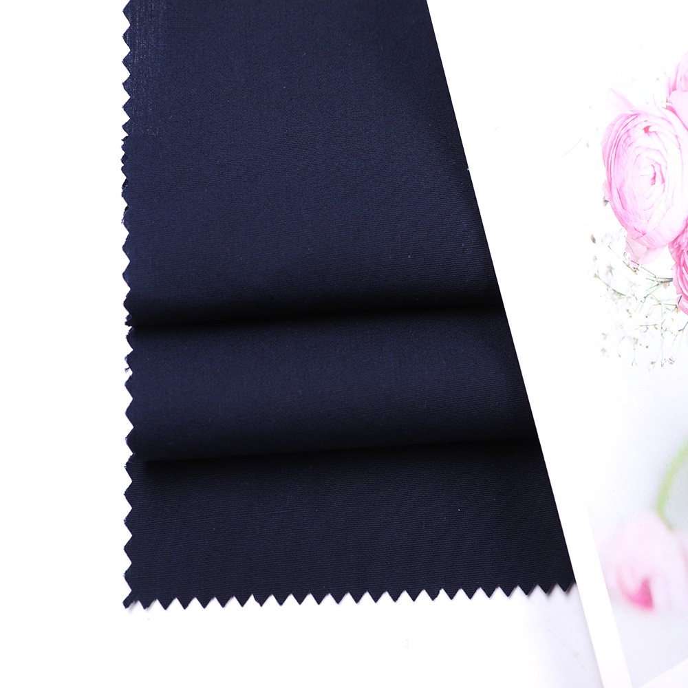 100% Cotton Imitation Tencel Poplin Fabric - Solid Navy, 115 GSM, Width 148 CM