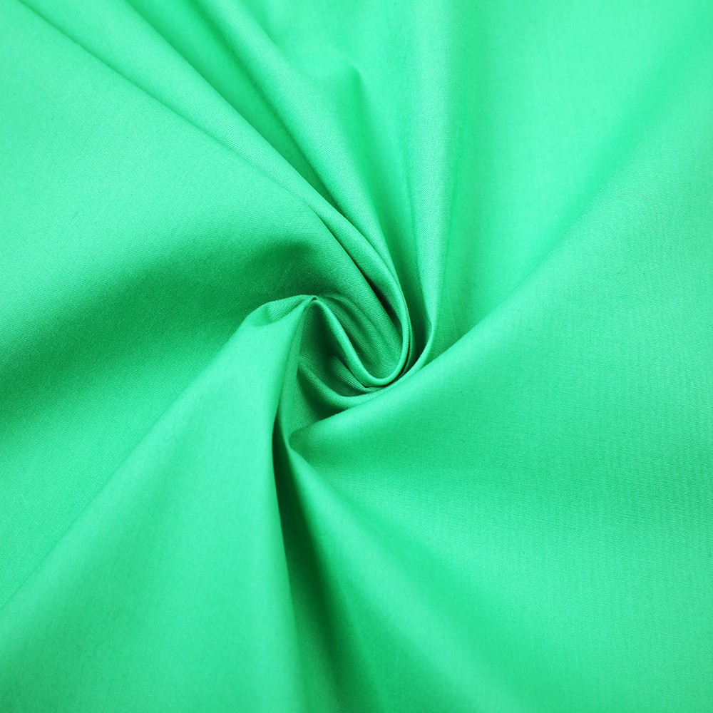 100% Cotton Imitation Tencel Plain Weave Fabric - Solid Green, 95 GSM, Width 148 CM