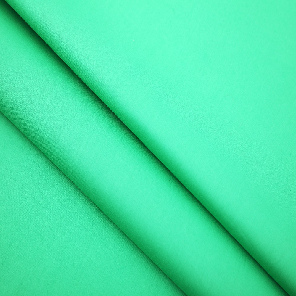 100% Cotton Imitation Tencel Plain Weave Fabric - Solid Green, 95 GSM, Width 148 CM