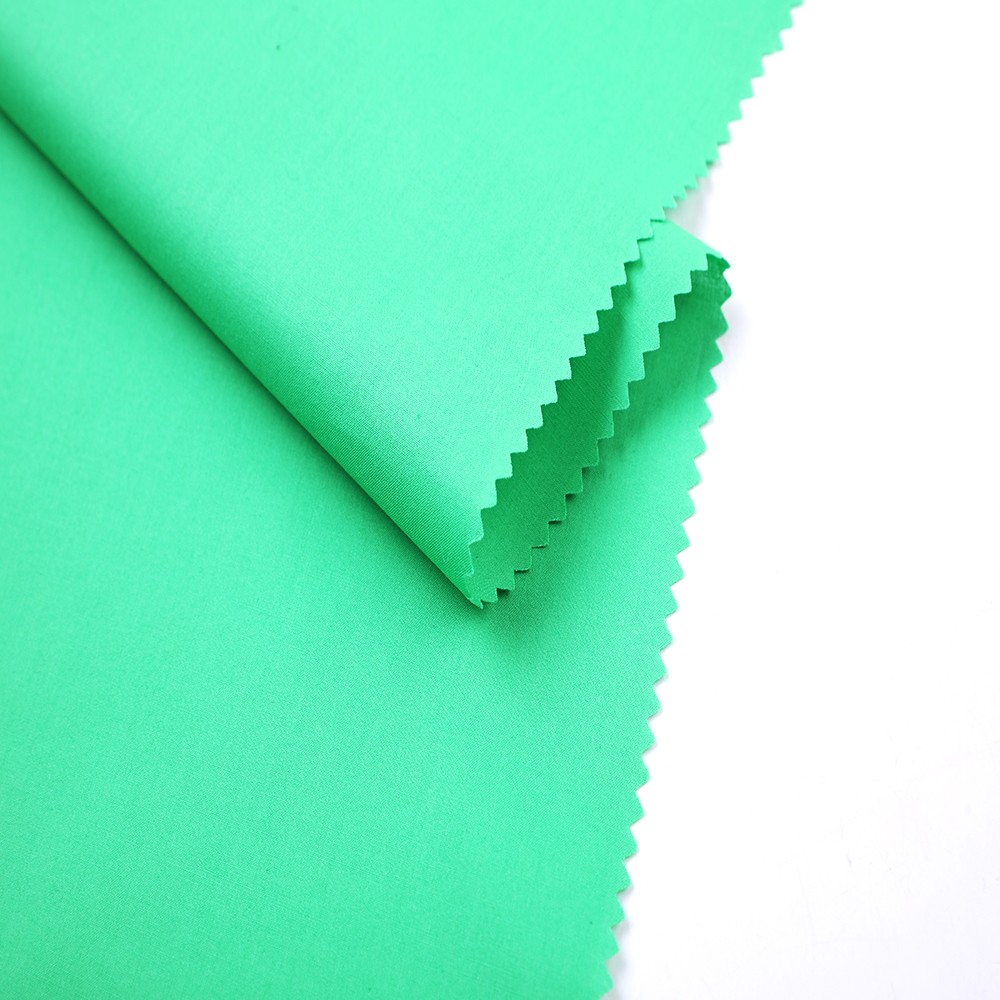 100% Cotton Imitation Tencel Plain Weave Fabric - Solid Green, 95 GSM, Width 148 CM