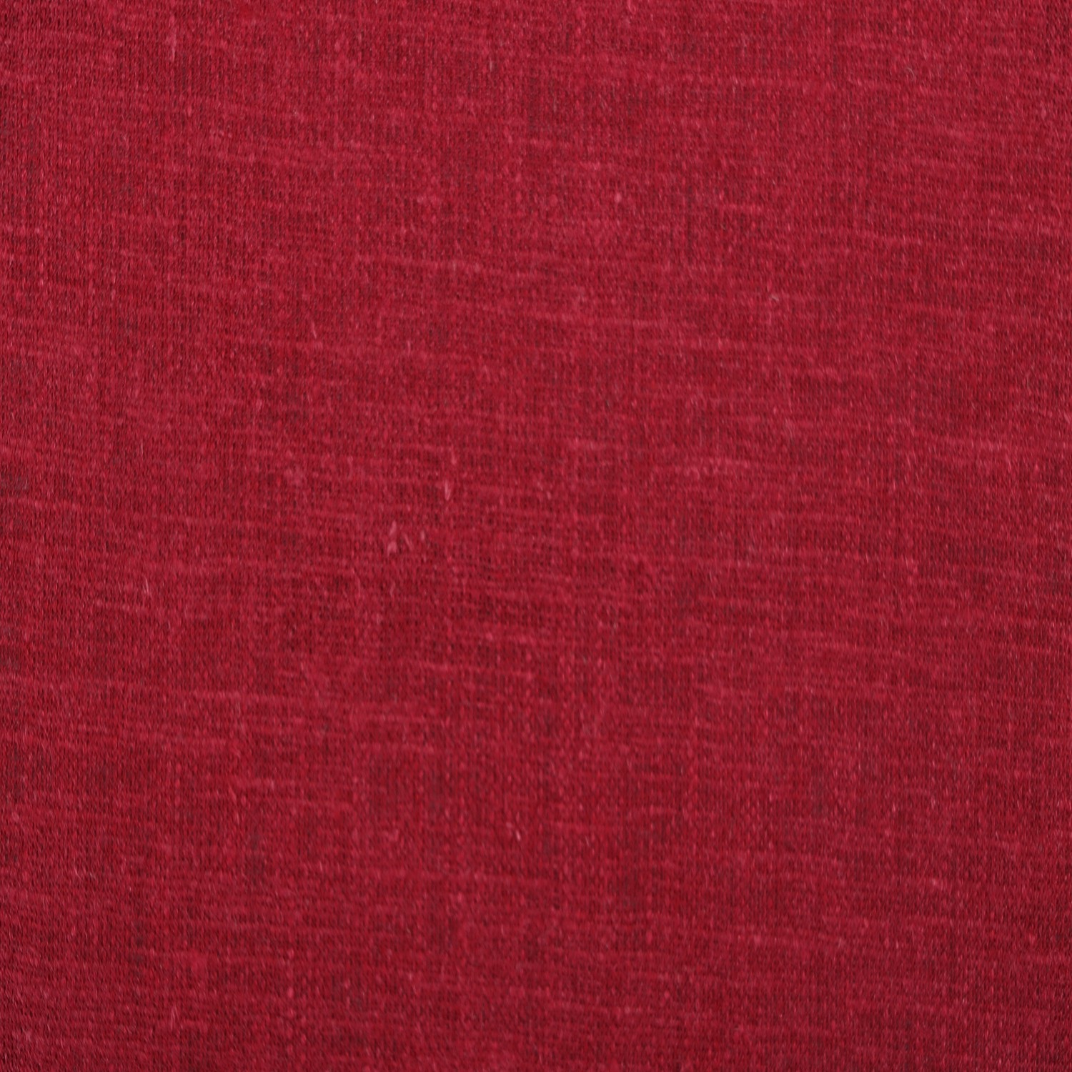 55% Linen 42% Viscose 3% Spandex Fabric - Solid Deep Red, 150-155 GSM, Width 138 CM